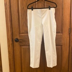 Winter white corduroy pants
